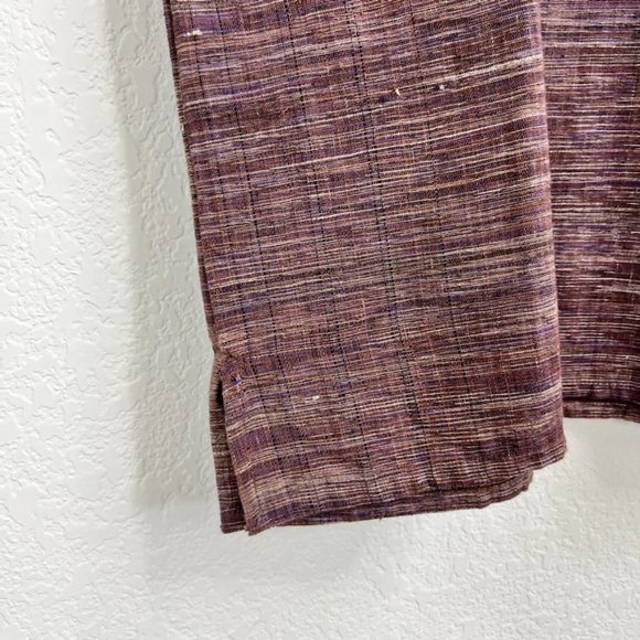 Smart Look Guayabera VTG Men's Striped Pop Over Dress Shirt - Picture 7 of 8